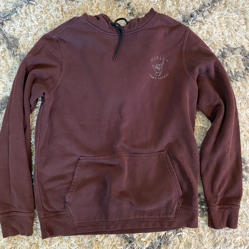 Hurley Dawn Patrol Maroon Hoodie Men S